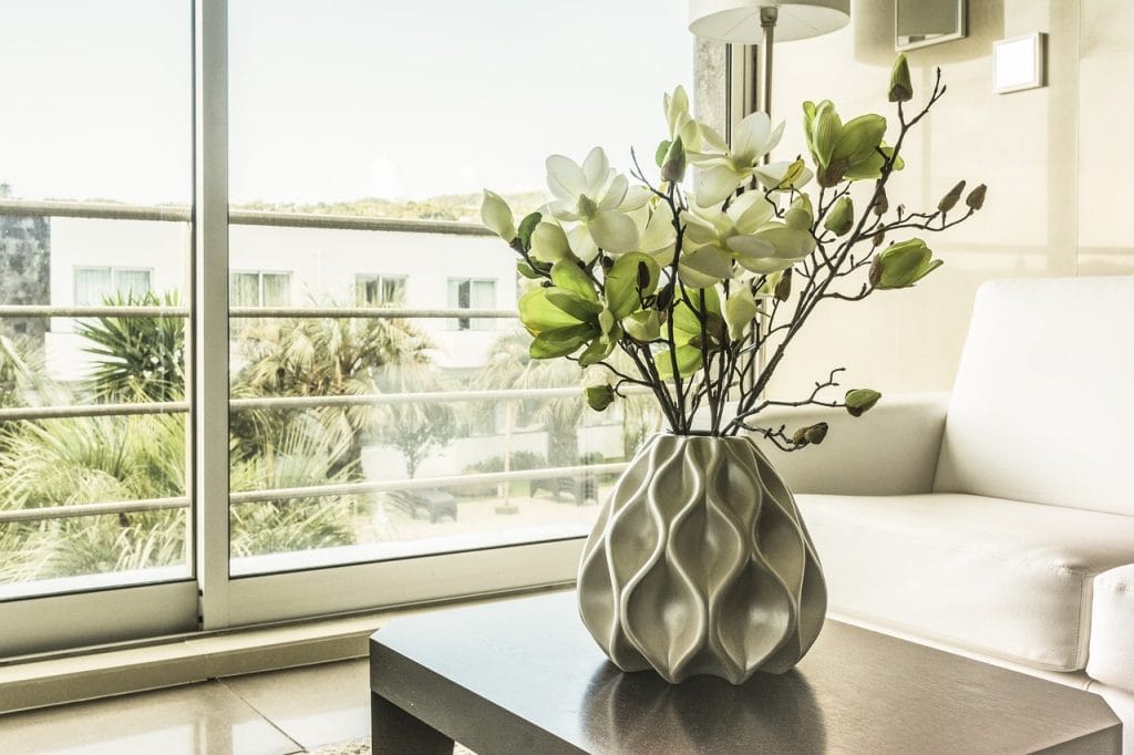 inside - vase on table