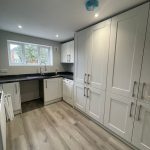 inside of a garage conversion we completed, in bournemouth. Utility room installed for the customer. Project by The Big Conversion Company.